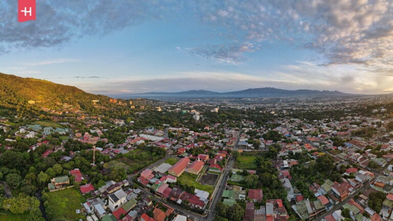 Luftaufnahme von San José, Costa Rica