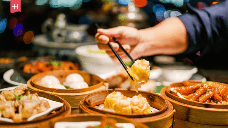 Dim-Sum-Spezialitäten in Dämpfkörben