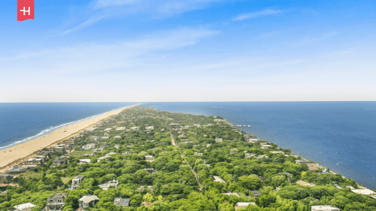 Luftaufnahme von Fire Island, Long Island