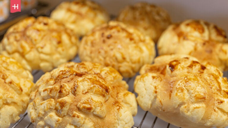 Frisch gebackene Hongkong Pineapple Buns
