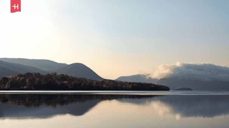 Flusslandschaft am Hudson River, New York