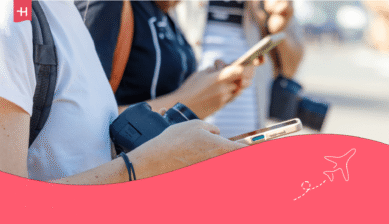 Smartphone-Nutzung auf Reisen