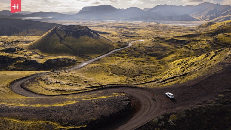 Hochlandstraße bei Landmannalaugar in Island