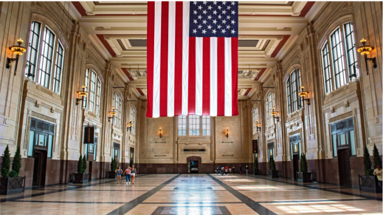 Innenansicht der Union Station in Los Angeles