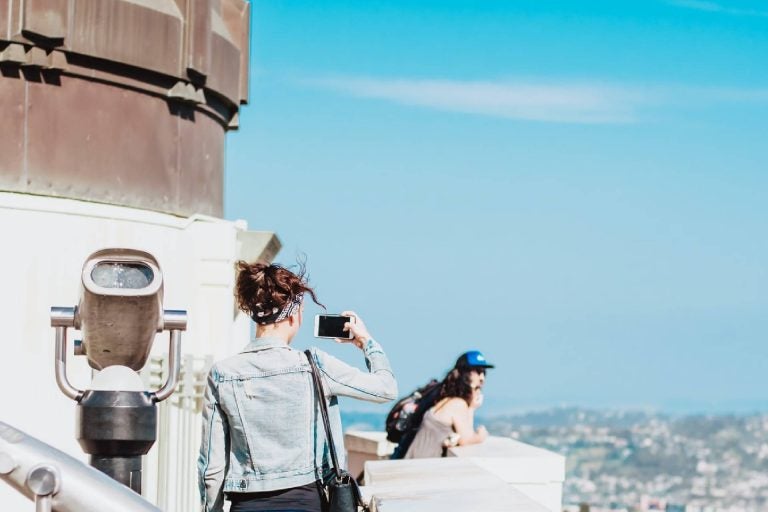 chip estados unidos, turista, mirador, Los Ángeles