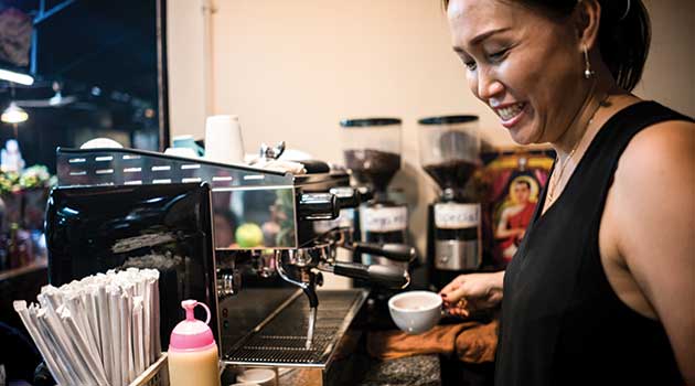 Café wifi para tener internet en Camboya