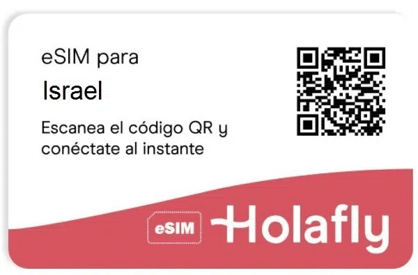 eSIM para Israel de Holafly.