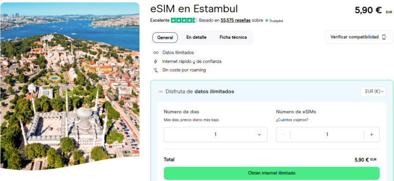 eSIM Estambul