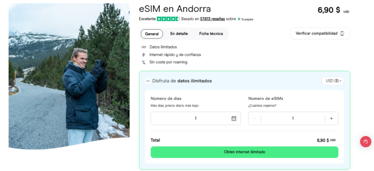 eSIM para Andorra