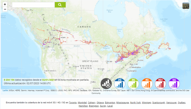 Red móvil Bell Mobility para tener internet en Canadá