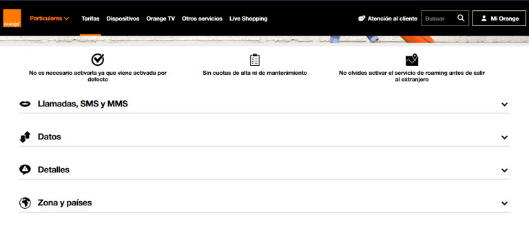 Información del roaming en Andorra con Orange