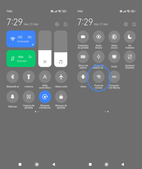 Activar Hotspot en Android