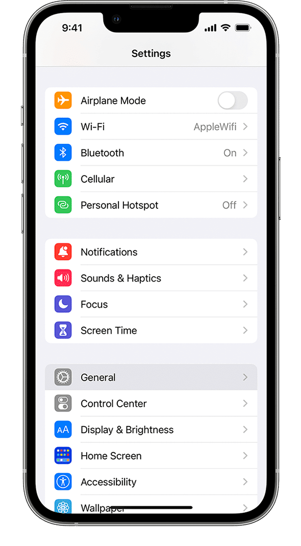 Settings o configuración iPhone para SM-DP+ manual