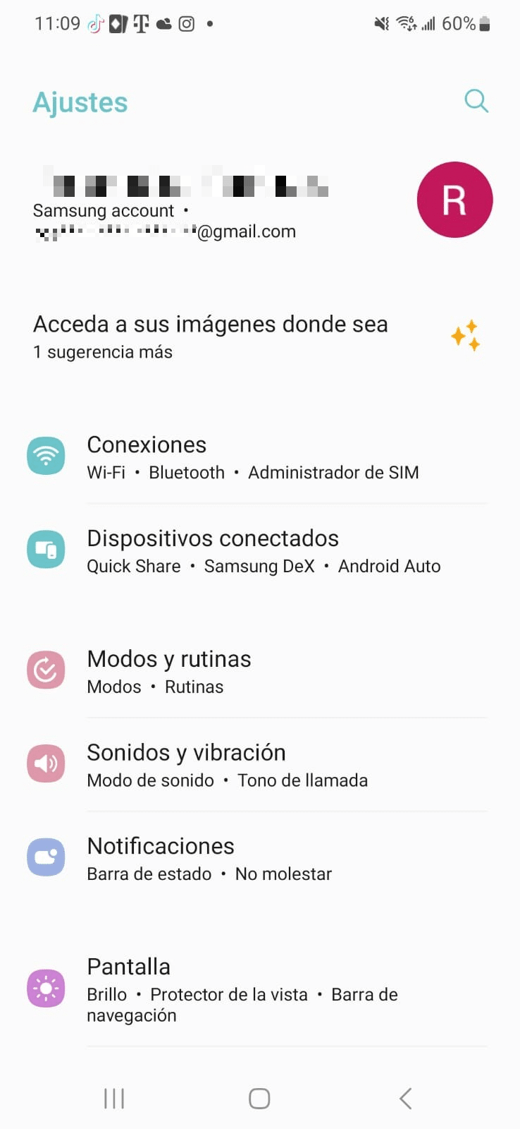 Ajustes Android