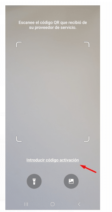 Introducir código de activación eSIM