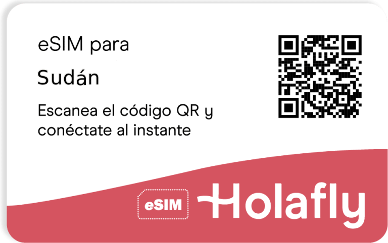 Consigue conexión a Internet con tu chip digital o SIM card virtual para viajar a Sudán de Holafly.
