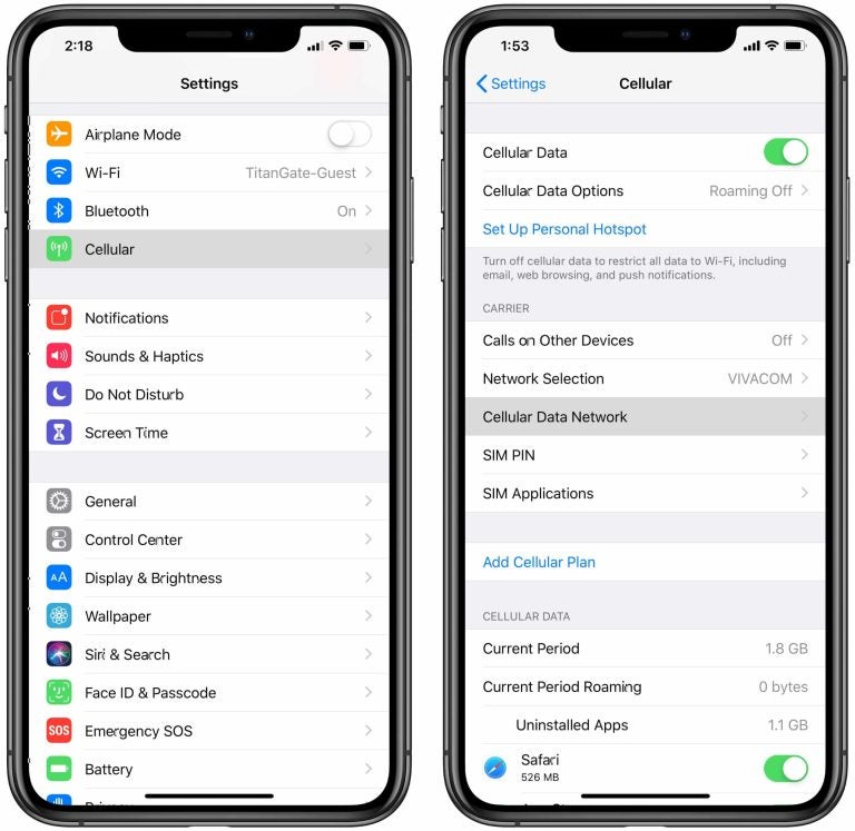 Activar hotspot iPhone.