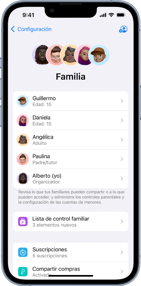 Activar hotspot familiar iPhone