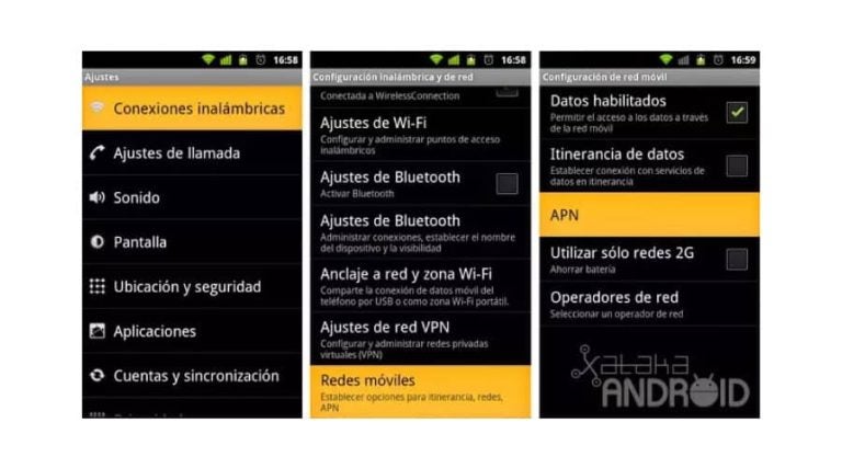 Las comprobaciones del APN permitir identificar problemas de conexión