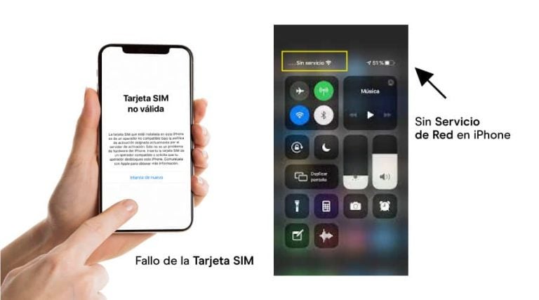 Los fallos de la red móvil o la tarjeta SIM no permiten el funcionamiento de los datos móviles
