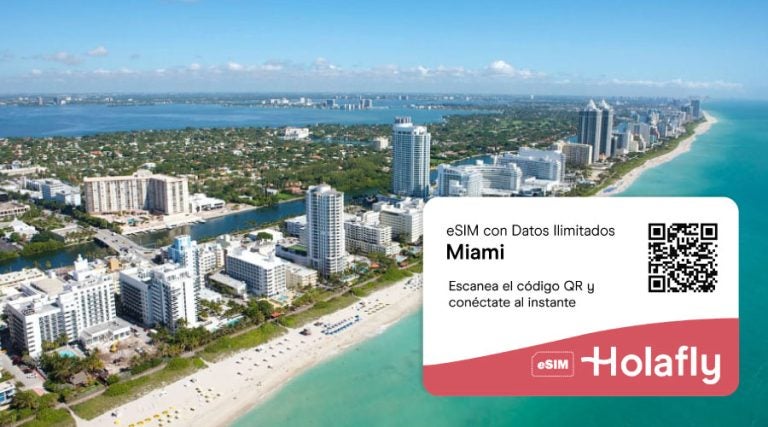 eSIM de Holafly para Miami con datos ilimitados