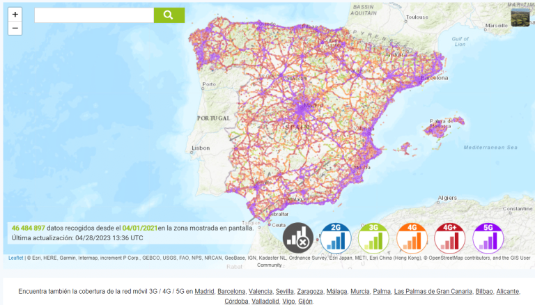 Red móvil de Movistar en España