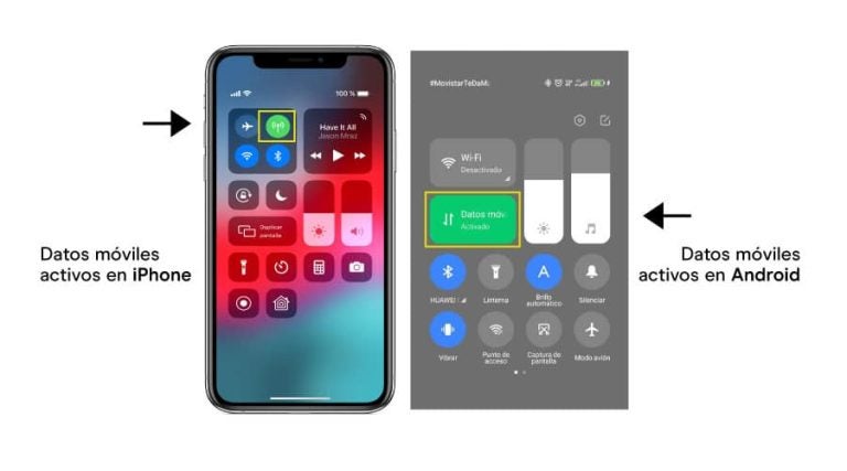 Cómo activar o desactivar datos móviles de Android y iPhone