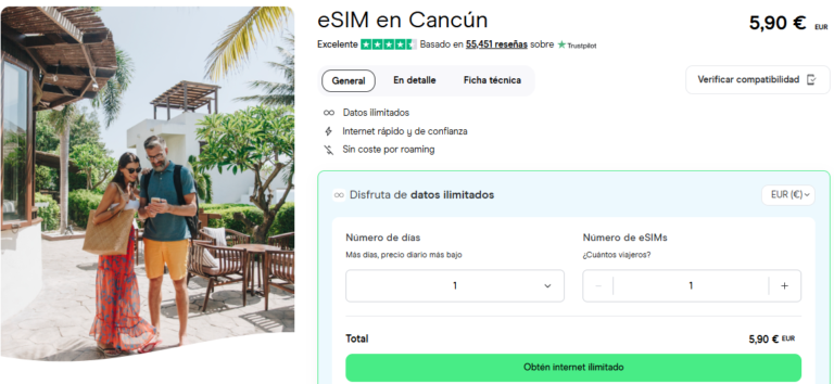 eSIM Cancun