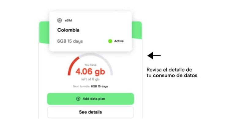Revisa el consumo de datos y pagos para evitar que los datos se desactiven