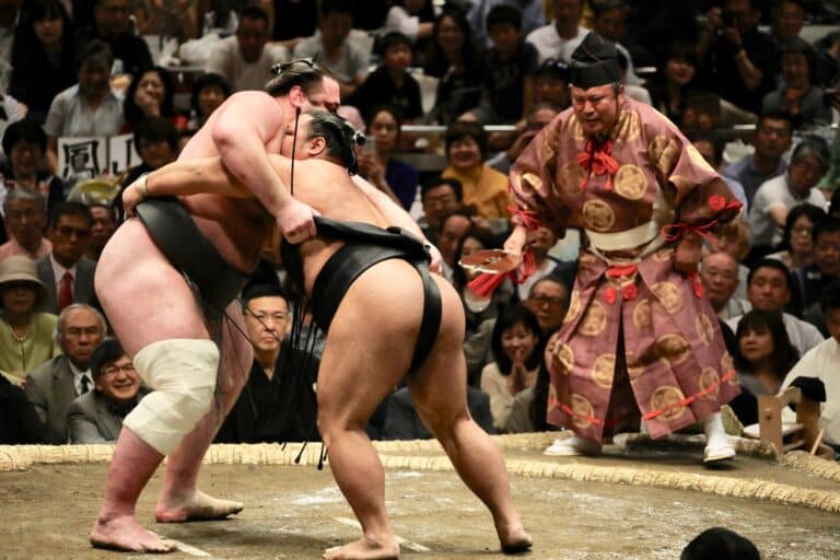 Torneo de Sumo en Tokio, Japón