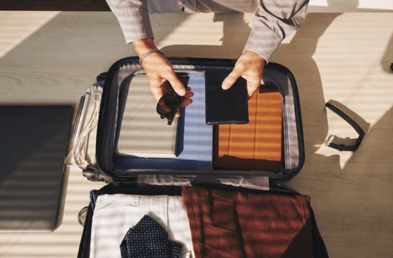 Artículos personales para un viaje de negocios