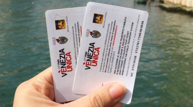 Tarjeta de transporte Venezia Única