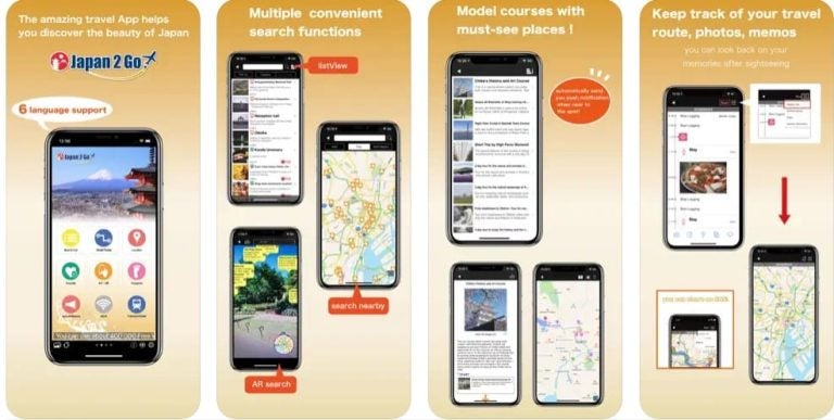 Encuentra planes turísticos en Japón con Japan2Go App