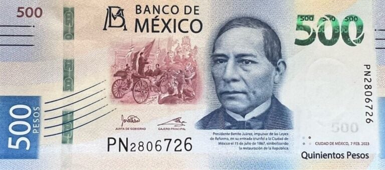 billete 500 pesos mexicanos