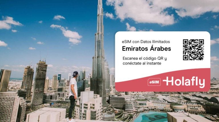 Viaja a Dubai con la eSIM de Holafly y disfruta Datos Ilimitados 