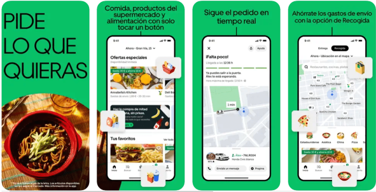 Descarga Uber eats y pide comida a domicilio en Japón