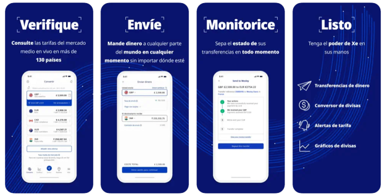 App de conversión y cambio de divisas XE Currency en Japón