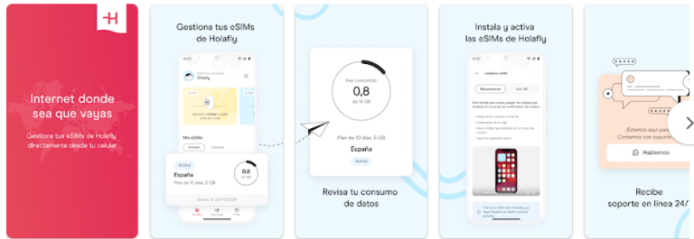 App eSIM de Holafly para viajar con internet a Japón