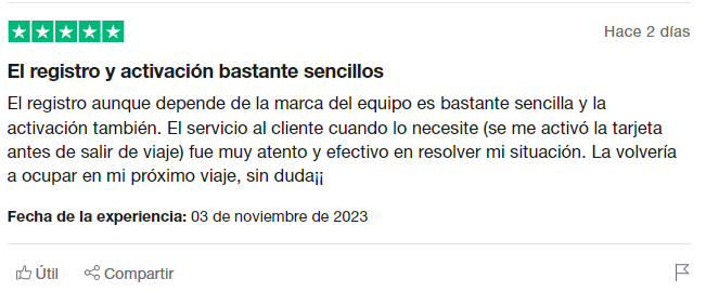 Holafly vs. Nomad Truspilot opiniones