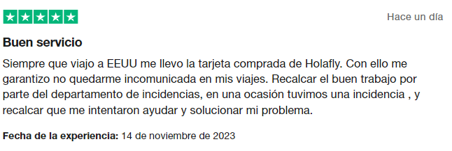 Opiniones servicio técnico Holafly