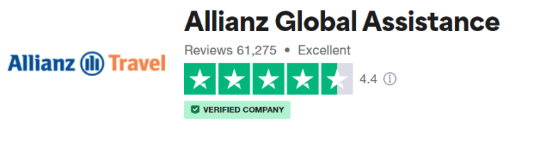 Ejemplo de calificación de aseguradora en trustpilot.com