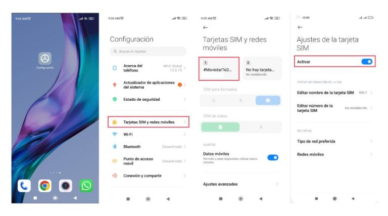 Pasos para activar la tarjeta SIM en Xiaomi