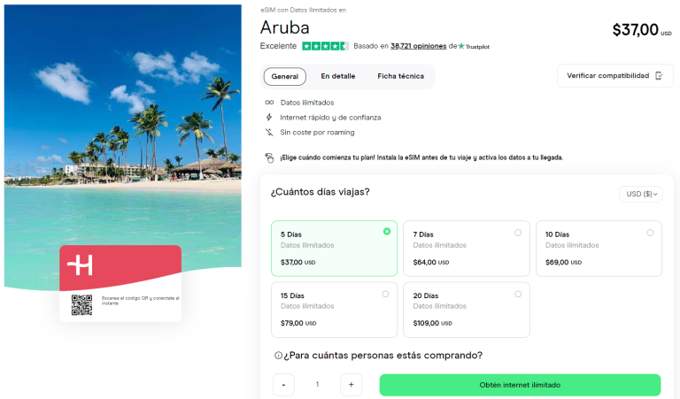 eSIM Aruba