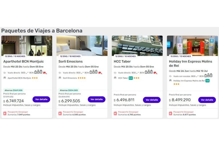 Compra paquetes todo incluido a España