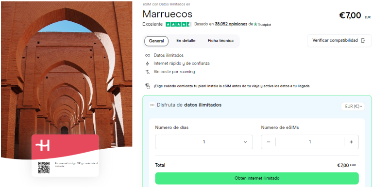 eSIM Marruecos