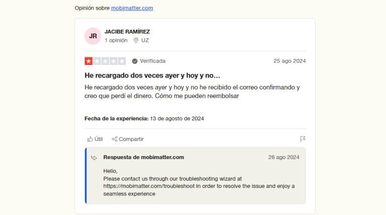 Reseña MobiMatter de Jacibe