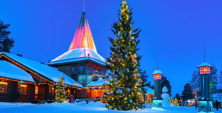 Aldea de Santa Claus en Rovaniemi, Finlandia