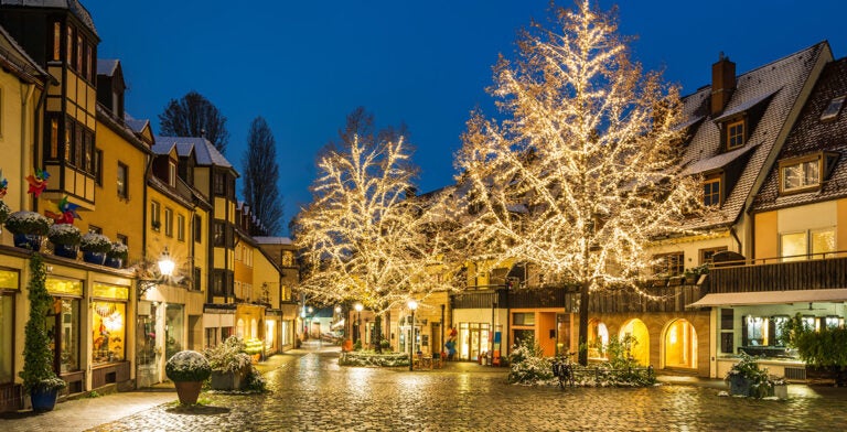 Luces navideñas en Núremberg