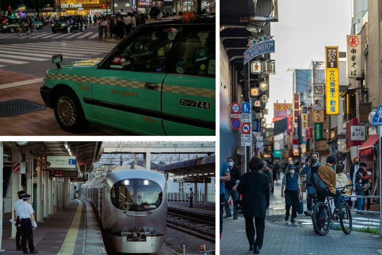 Medios de transporte en Japón.