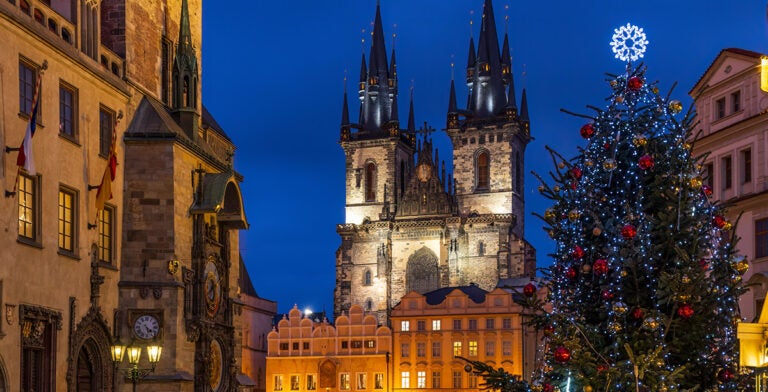 Plaza del casco antiguo en Praga